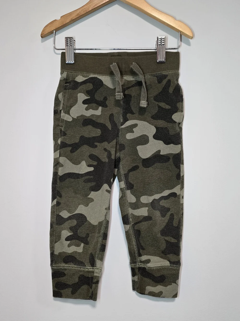 GAP Kids Camo Sweat Joggers - Olive Green